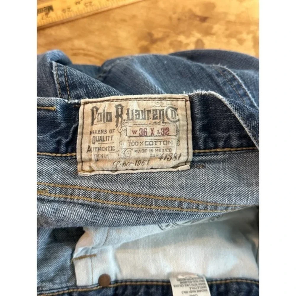 Polo Ralph Lauren Jeans Mens‎ 36x25 Vintage Hemmed
